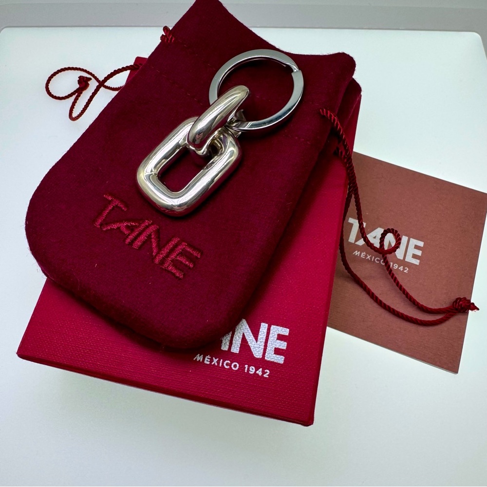 TANE Mexico Tule Link Keychain Sterling Silver 925